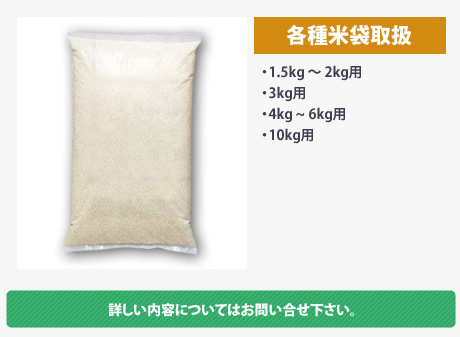 1.5kg～2kg用、3kg用、4kg～6kg用、10kg用